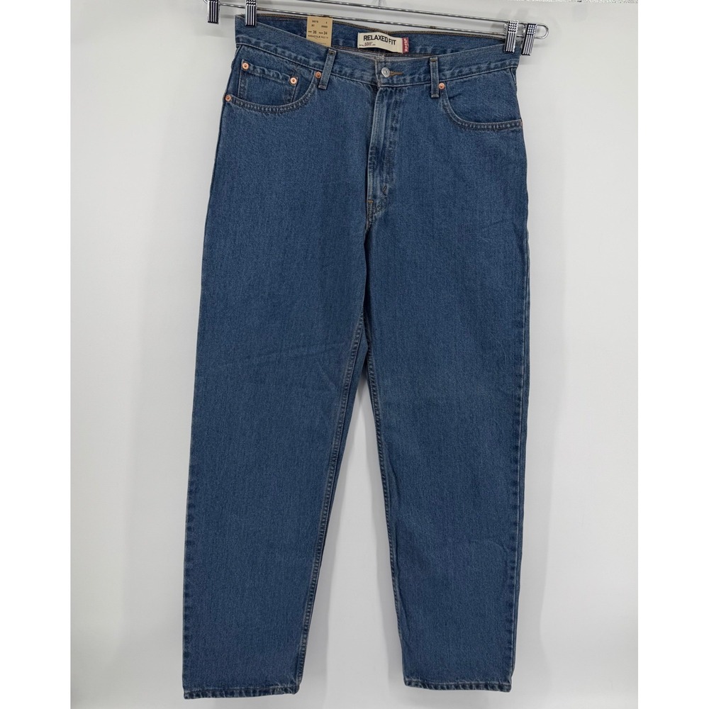 Levi's Jeans Mens 36x34 Blue 550 Relaxed Fit 2008 Y2K Vintage Deadstock NWT